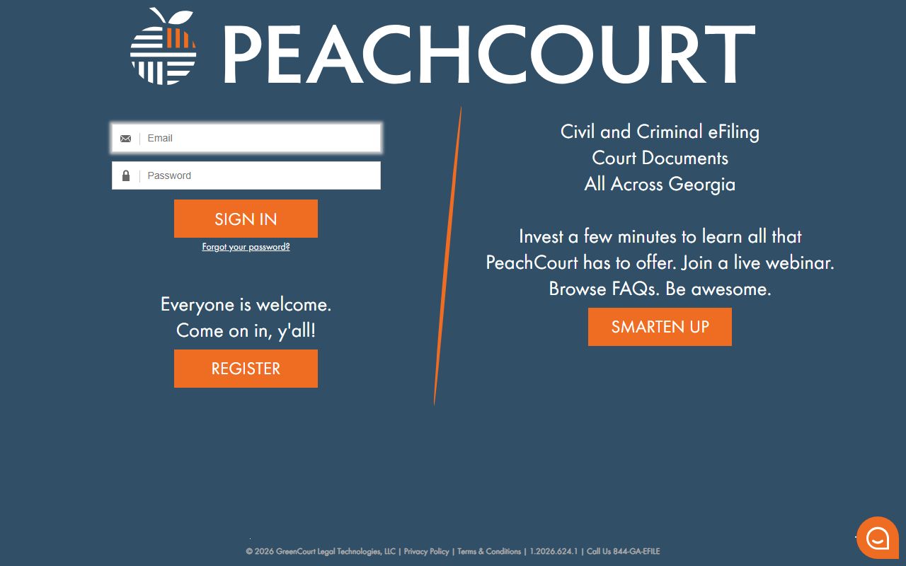 Coffee County court records PeachCourt document access portal