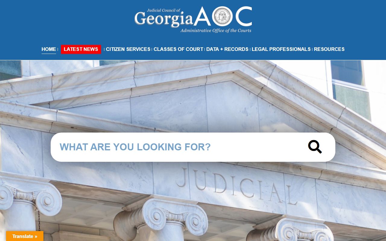 Coffee County court records Georgia courts system page