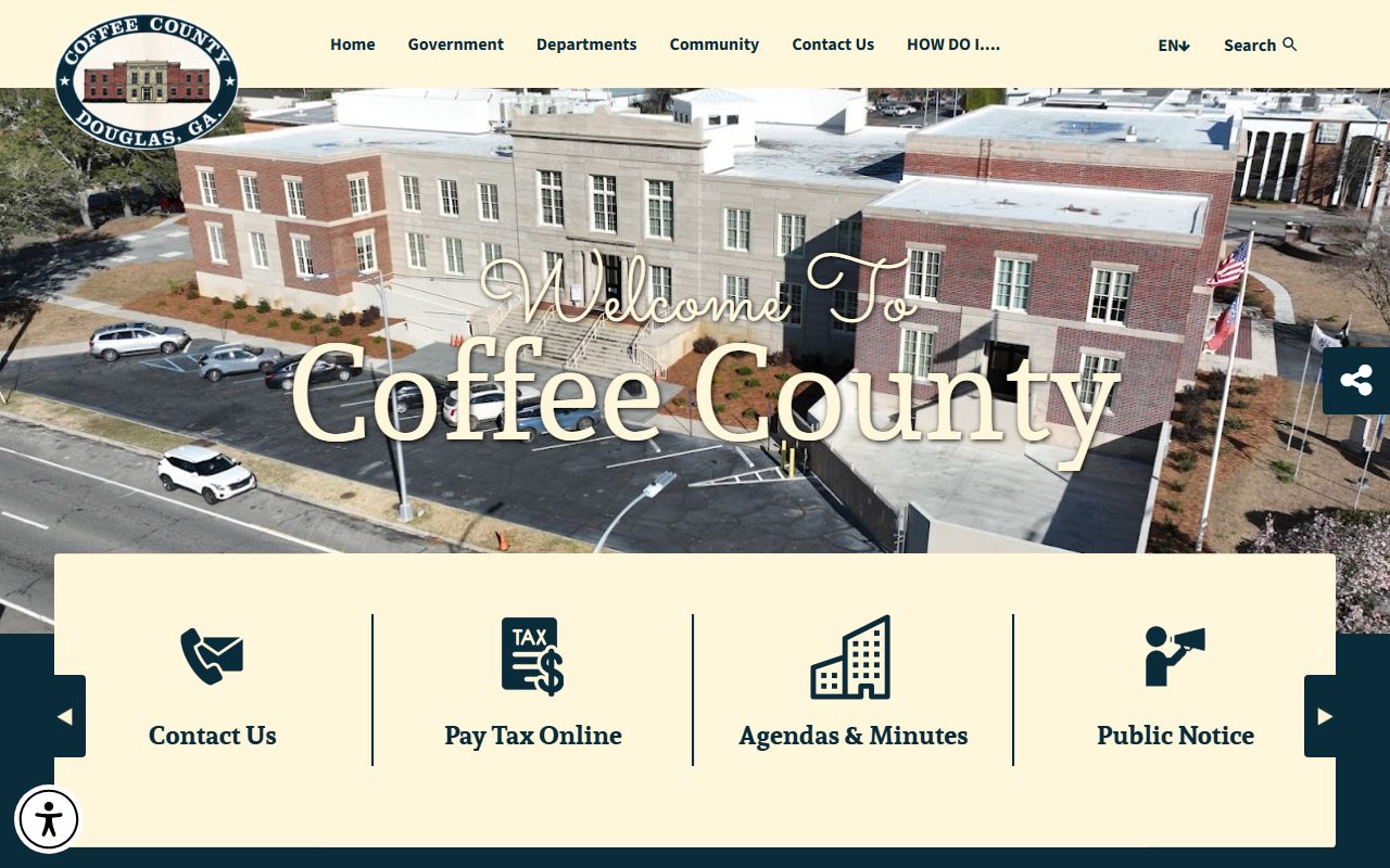 Coffee County court records government home page