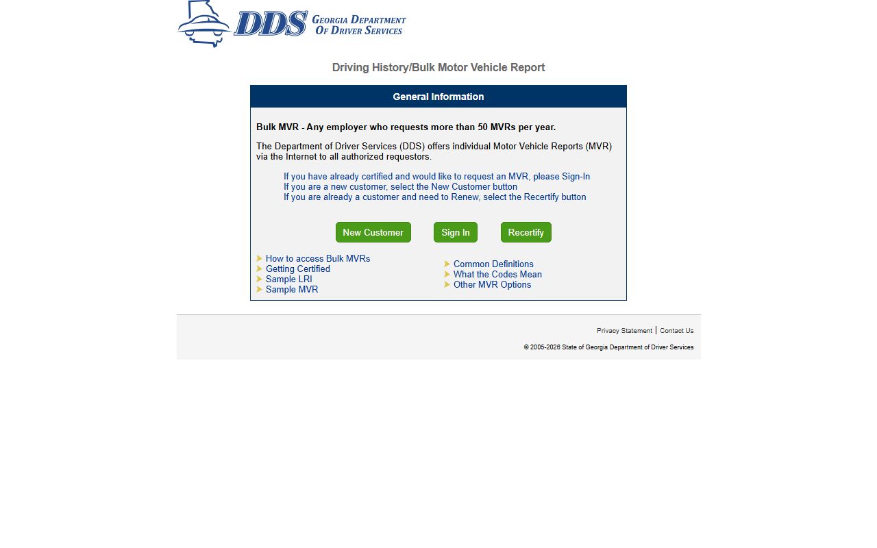 Coffee County traffic court records DDS online MVR portal